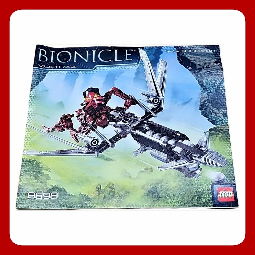 Lego Bionicle Vultraz 8698 Instruction Manual Booklet Vintage 2008 Paper Guide